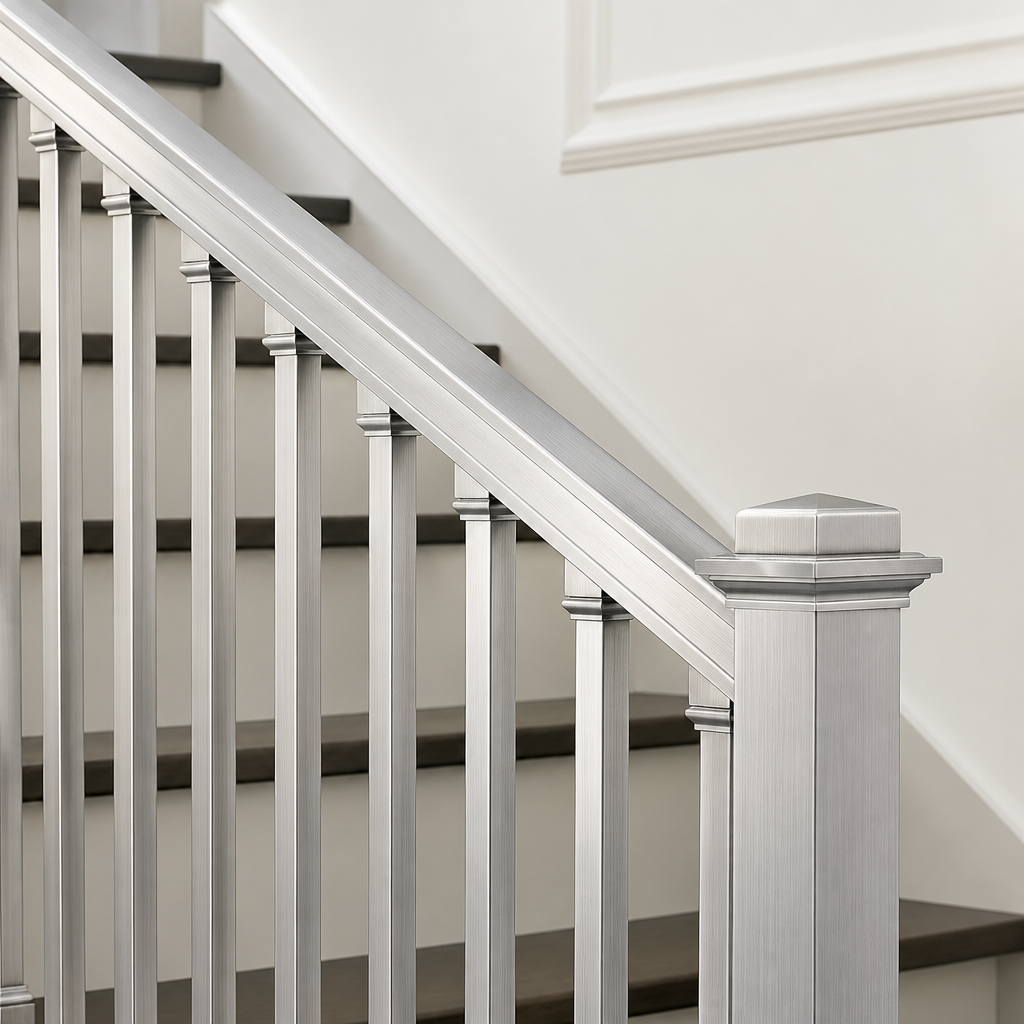 Indoor aluminum railing